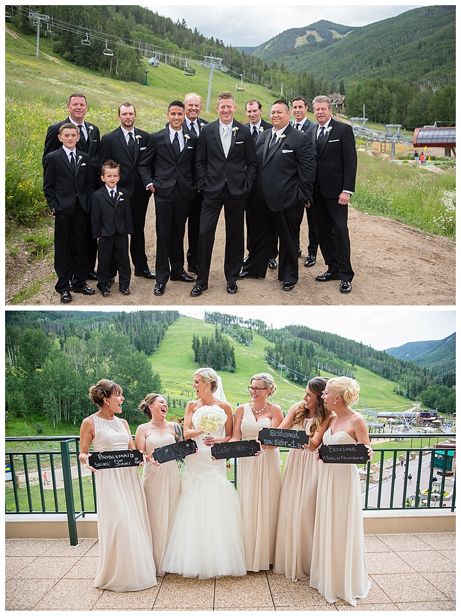 16 Groomsmen and Bridesmaids Beaver Creek Wedding