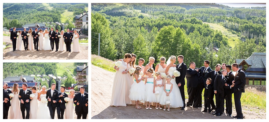 24 Wedding Party on the mountain in Beaver Creek wedding