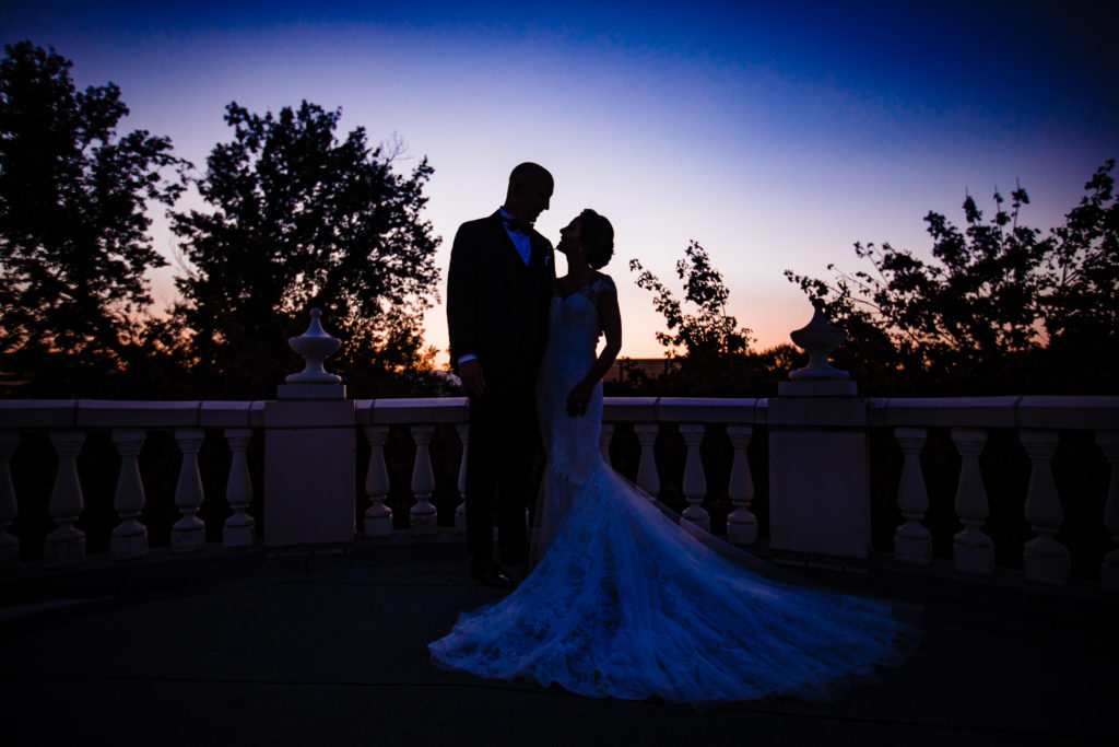 Sunset wedding photography