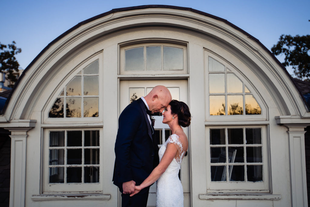 Bride and Groom at Grant Humphries Mansion