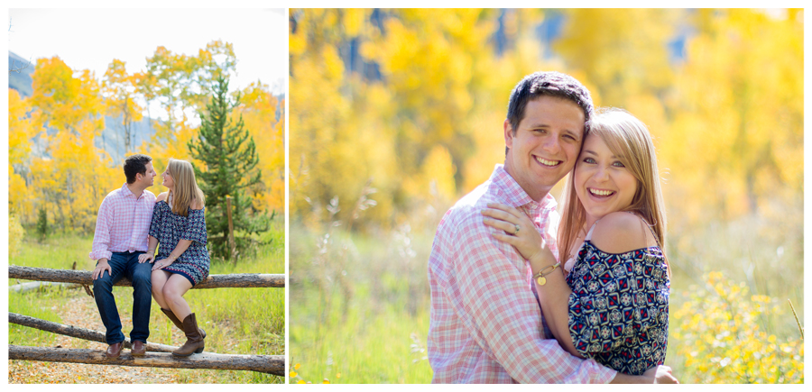 Fall engagement photos in the Colorado mountains