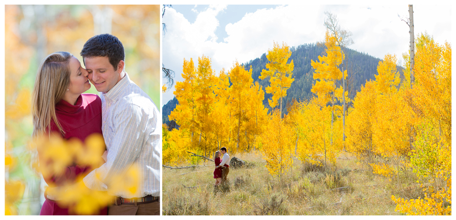Fall in Colorado is perfect for engagement photos