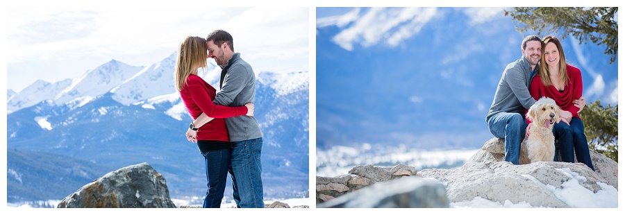 02 Winter engagement photos in the mounatains