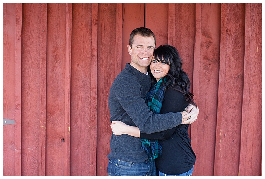 04 Engagement photos by red barn