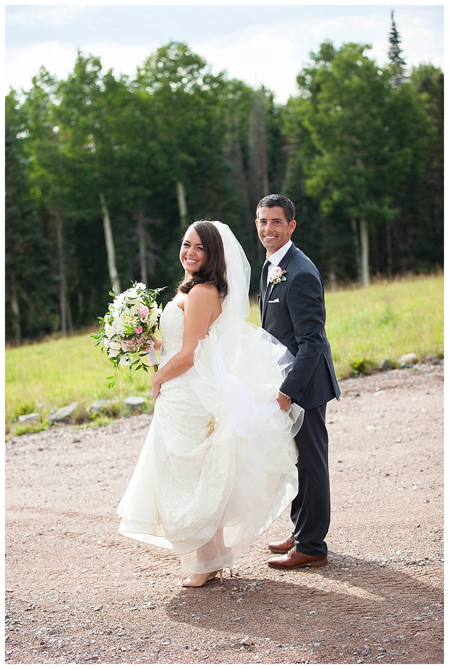 19 Happy bride and groom after ceremony in Telluride