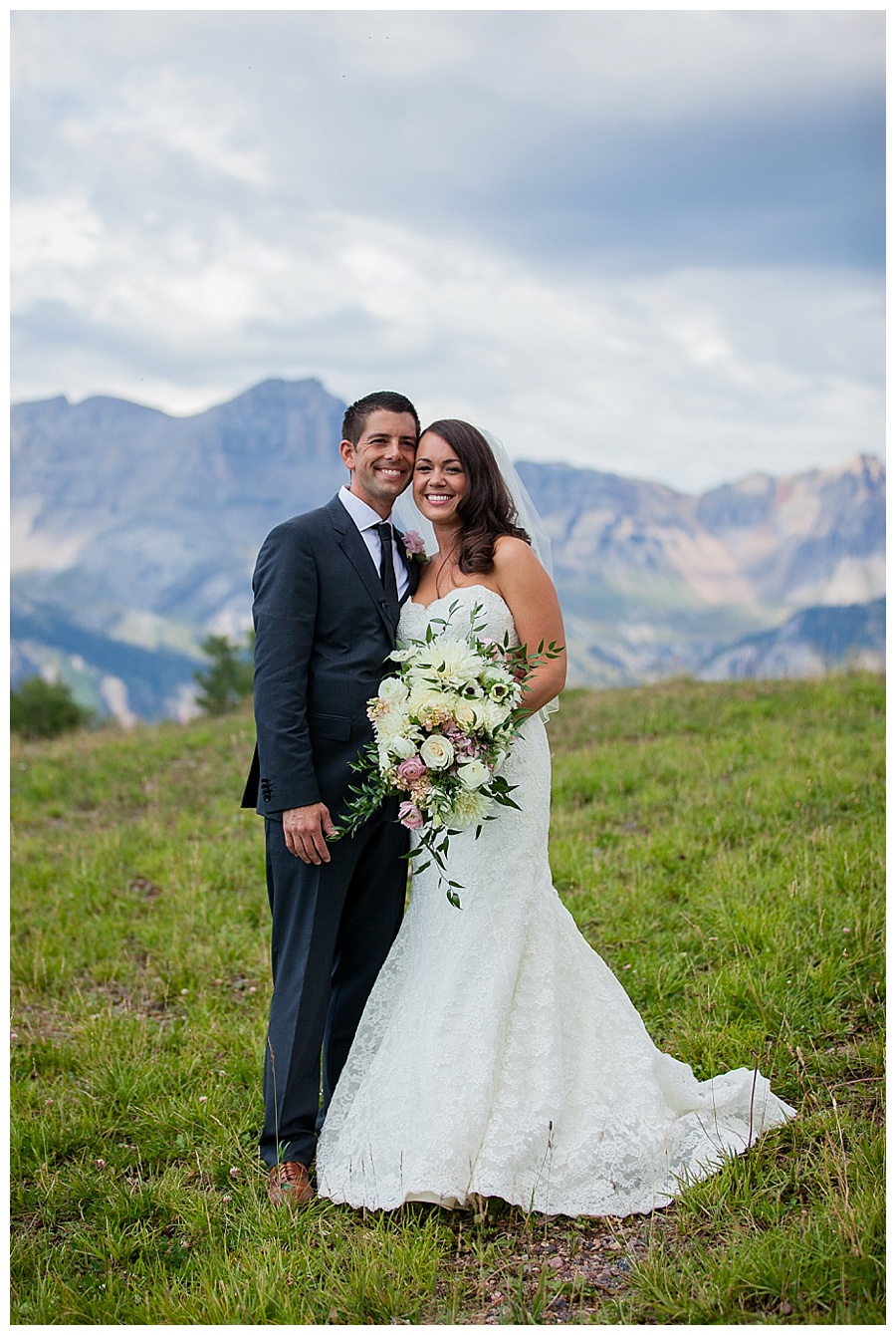Bride and Groom in Telluride